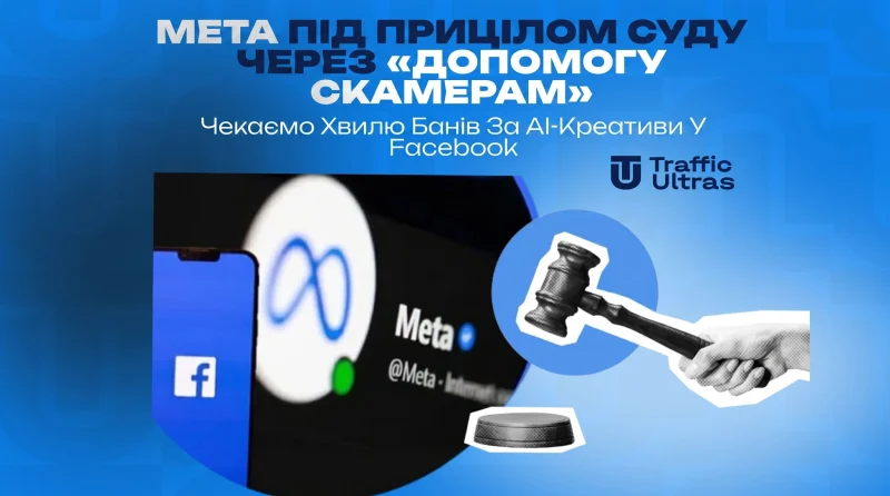 Meta під прицілом суду через «допомогу скамерам»: Чекаємо на хвилю банів за AI-креативи у Facebook