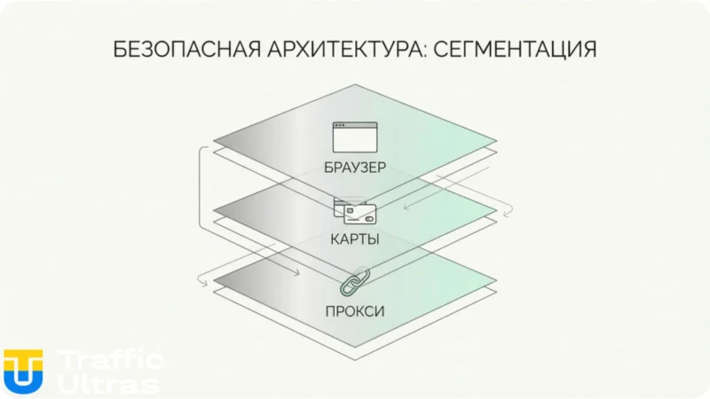 Схема безопасной архитектуры платежей в арбитражной команде.