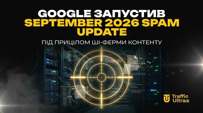 Google розгорнув September 2026 Spam Update: під прицілом ШІ-ферми контенту