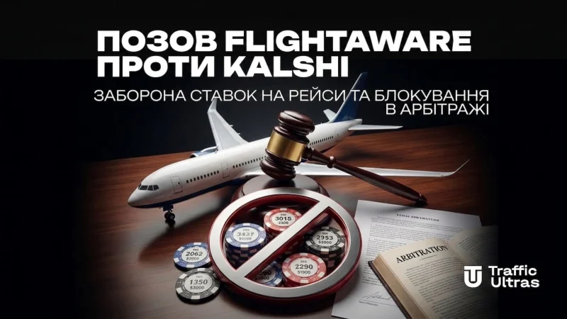 Позов FlightAware проти Kalshi: Заборона ставок на рейси та блокування в арбітражі