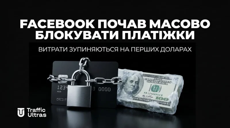 Facebook почав масово блокувати платіжки: спенд стопається на перших доларах