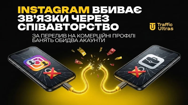 Instagram вбиває зв'язки через співавторство: за перелив на комерційні профілі банять обидва акаунти