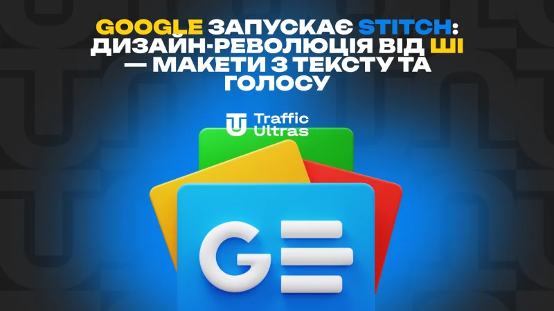 Google запускає Stitch: Дизайн-революція від ШІ — макети з тексту та голосу