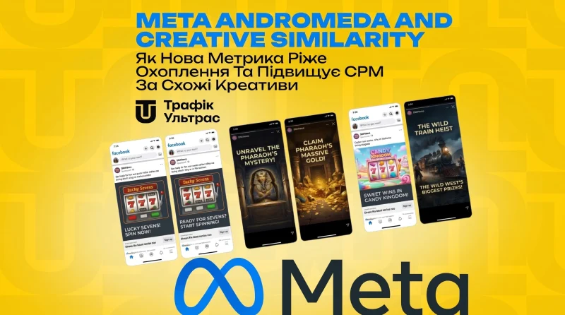 Meta Andromeda і Creative Similarity: як нова метрика ріже охоплення та звинувачує CPM за схожі креативи
