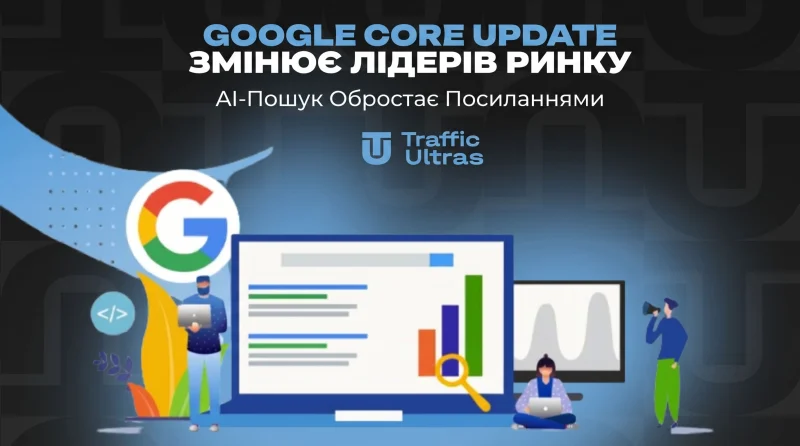 Google Core Update змінює лідерів ринку, а ШІ-пошук обростає посиланнями