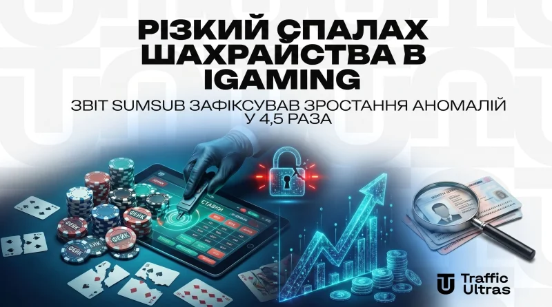 Різкий сплеск шахрайства в iGaming: звіт Sumsub зафіксував зростання аномалій у 4,5 раза