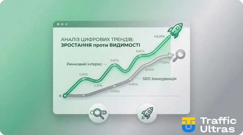 Графік SEO-потенціалу та конкуренції за запитом Lucky Tiger Gold у 2026 році.