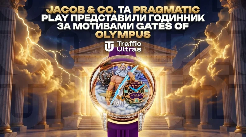 Jacob & Co. та Pragmatic Play представили годинник за мотивами Gates of Olympus