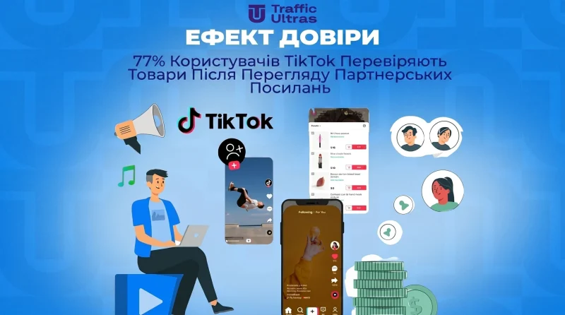 Ефект довіри: 77% користувачів TikTok перевіряють товари після перегляду партнерських посилань