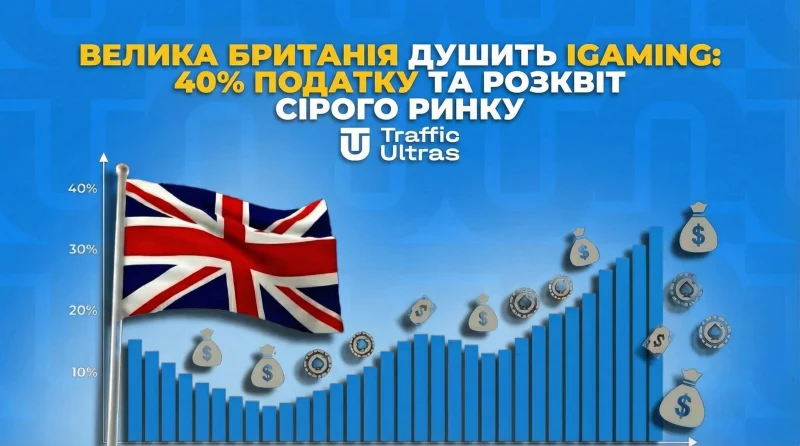 Британія душить iGaming: 40% податку та розквіт сірого ринку