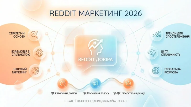 Інфографіка маркетингу на Reddit: довіра аудиторії проти реклами.