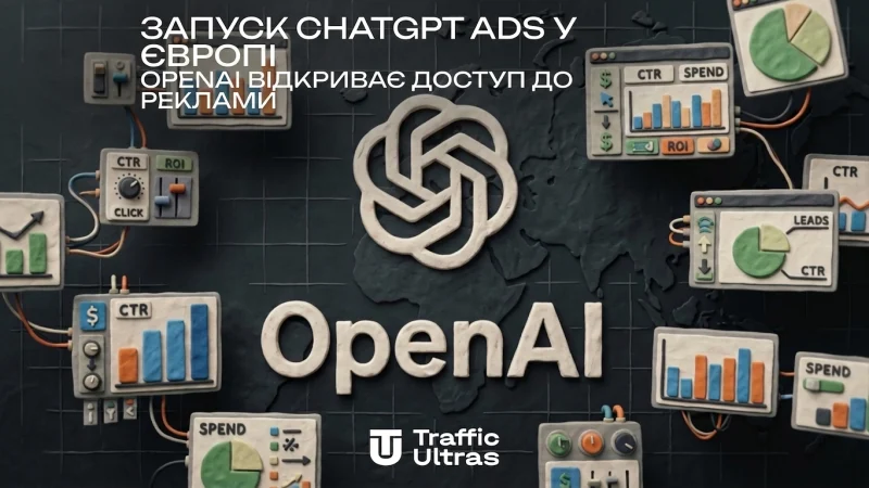 Запуск ChatGPT Ads у Європі: OpenAI відкриває доступ до реклами