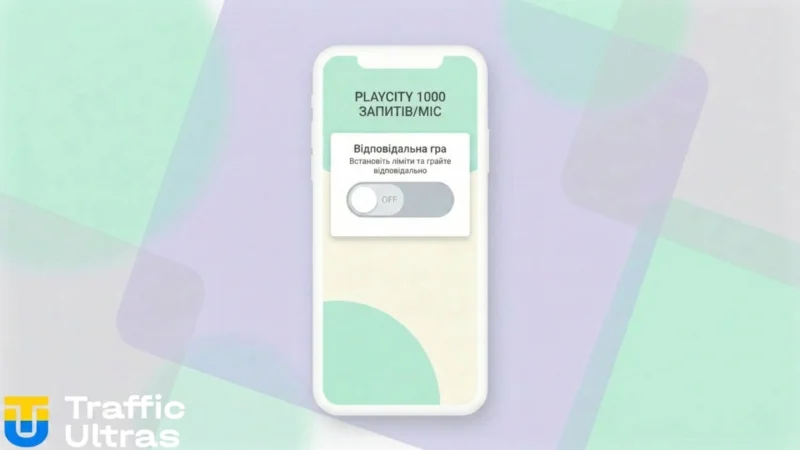 Інтерфейс функції самовиключення PlayCity.