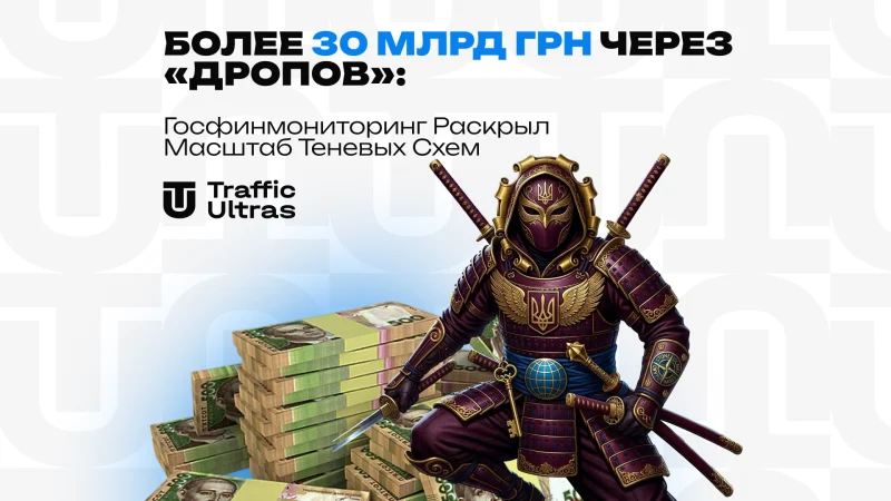 Понад 30 млрд грн через «дропів»: Держфінмоніторинг розкрив масштаб тіньових схем
