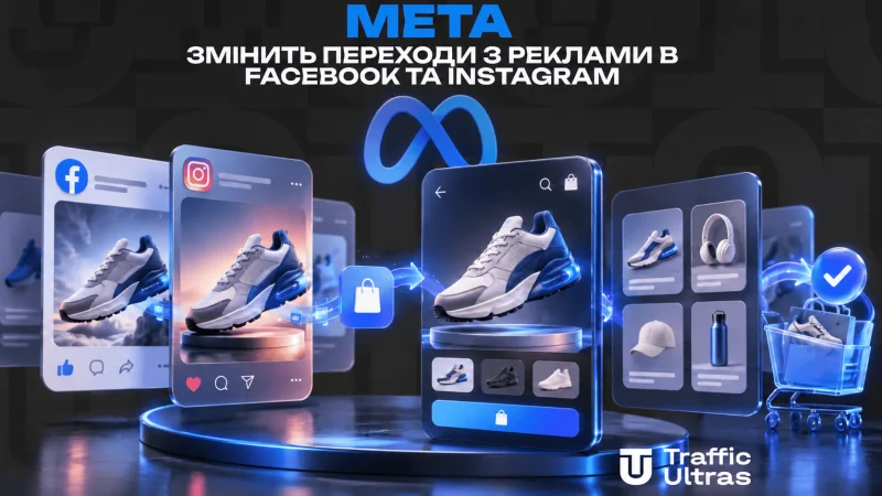 Meta змінить переходи з реклами у Facebook та Instagram: з 28 жовтня користувачі можуть потрапляти на сторінку товарів замість сайту