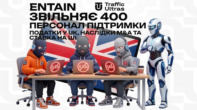 Entain звільняє 400 саппортів: податки в UK, наслідки M&A та ставка на ШІ