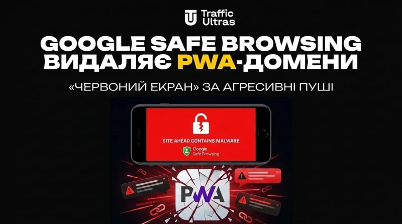 Google Safe Browsing зносить PWA-домени: «червоний екран» за агресивні пуші