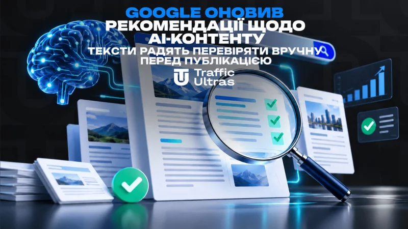 Google оновив рекомендації щодо AI-контенту: тексти радять перевіряти вручну перед публікацією