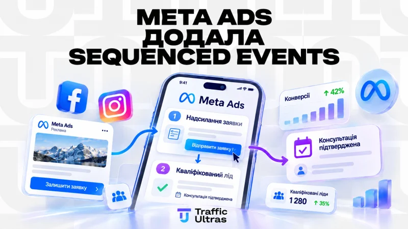 Meta Ads додала Sequenced Events: тепер рекламу можна оптимізувати під послідовність дій користувача