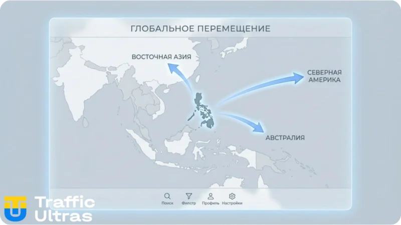 Схема релокации игровых хабов из Филиппин в Юго-Восточную Азию.