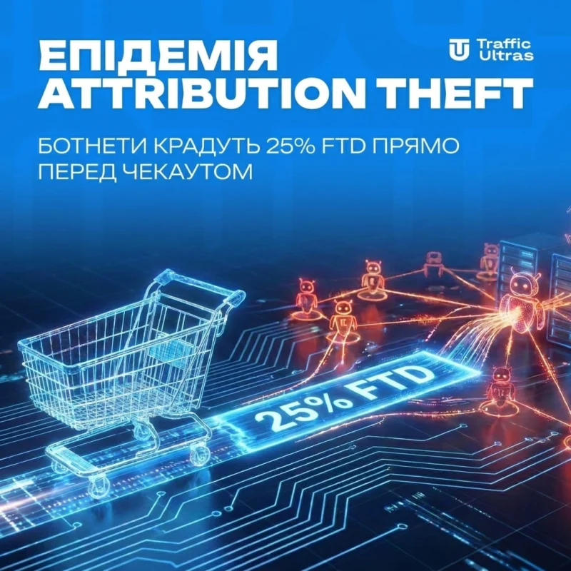 Епідемія Attribution Theft: ботнети крадуть 25% FTD прямо перед чекаутом