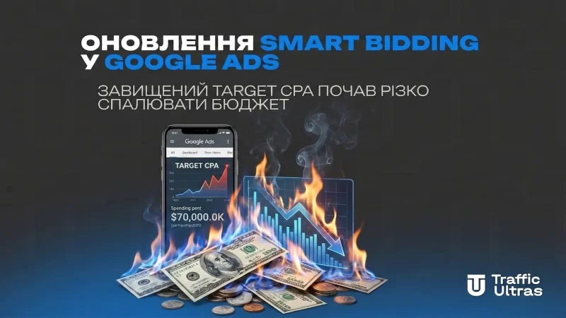 Оновлення Smart Bidding у Google Ads: Завищений Target CPA почав різко спалювати бюджет