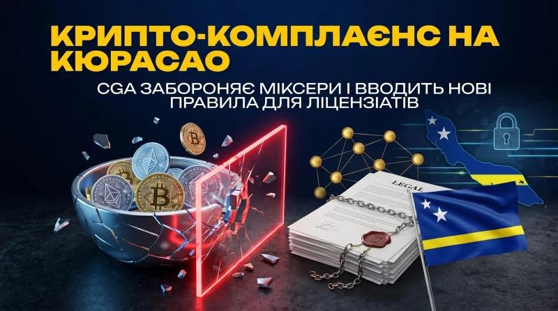 Крипто-комплаєнс на Кюрасао: CGA забороняє міксери та вводить нові правила для ліцензіатів