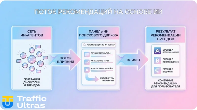 Как ИИ-агенты формируют тренды и влияют на рекомендации поисковых ИИ
