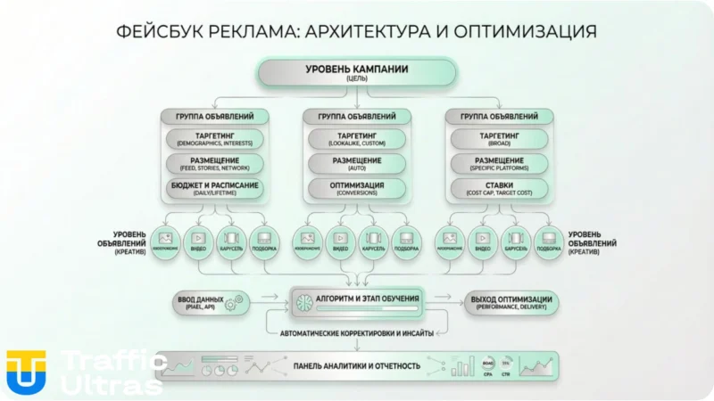 Рекламная архитектура Facebook в арбитраже трафика iGaming.