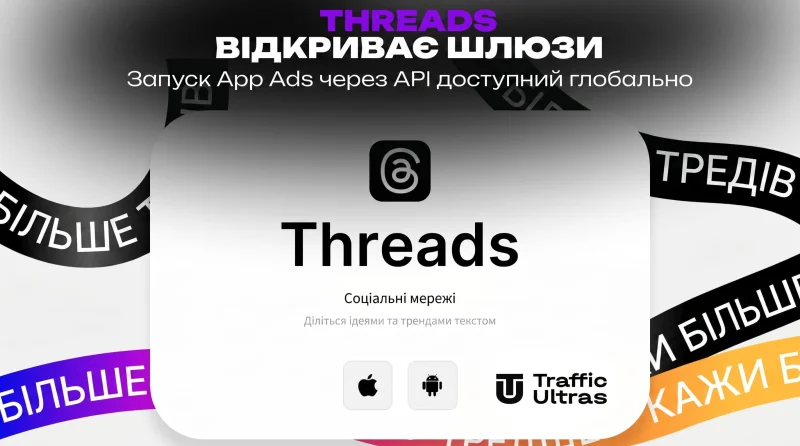 Threads відкриває шлюзи: Запуск App Ads через API доступний глобально