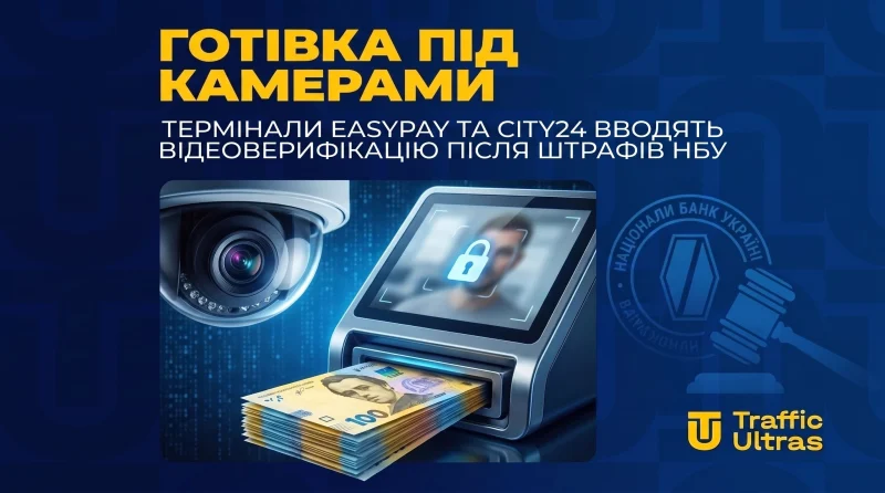 Готівка під камерами: термінали EasyPay та City24 вводять відеоверифікацію після штрафів НБУ