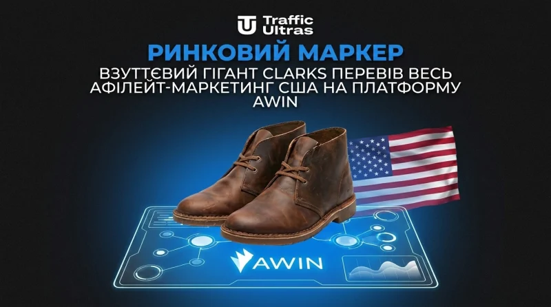 Ринковий маркер: Взуттєвий гігант Clarks перевів увесь аффілейт-маркетинг США на платформу Awin