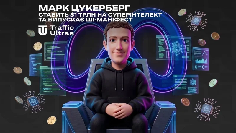Марк Цукерберг ставить $1 трлн на суперінтелект і випускає ШІ-маніфест