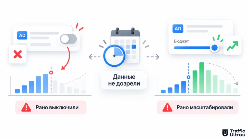 Ошибки медиабайеров — преждевременное отключение и масштабирование рекламных кампаний