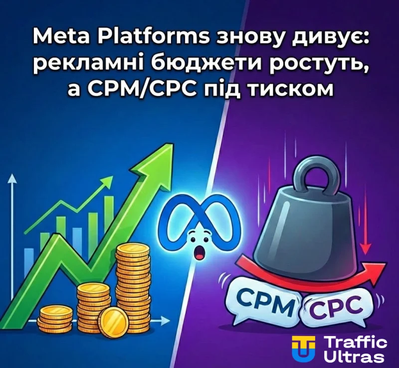 Meta Platforms IV квартал 2025: зростання рекламних бюджетів та висока конкуренція за трафік