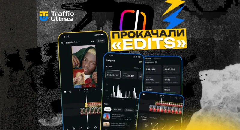 Meta прокачує «Edits»: нові інструменти для Reels та креативів