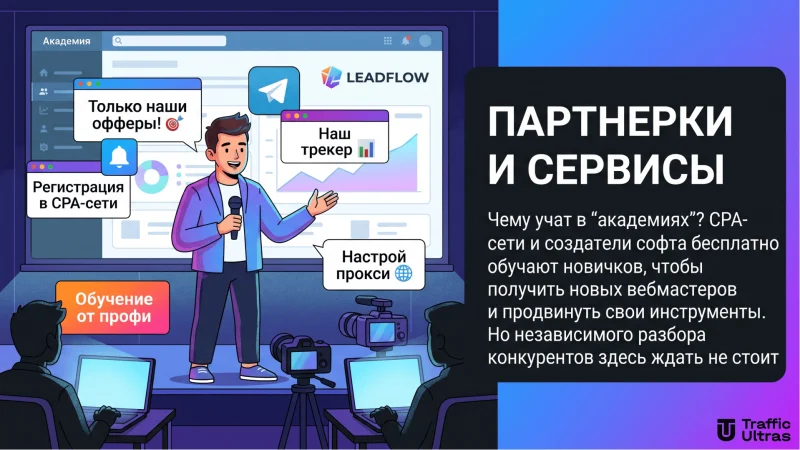 Обучение от CPA-сетей и сервисов: продвижение собственных офферов, трекеров и антидетект-браузеров