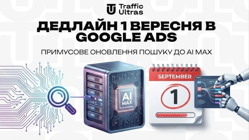 Дедлайн 1 вересня в Google Ads: Примусовий апдейт пошуку до AI Max