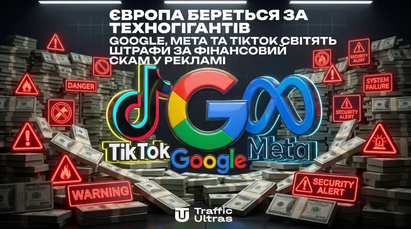 Європа береться за техногігантів: Google, Meta та TikTok світять штрафи за фінансовий скам у рекламі