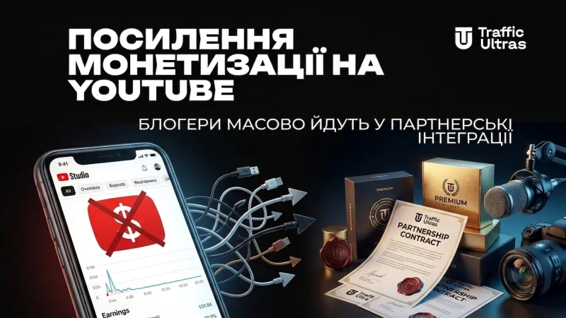Посилення монетизації на YouTube: Блогери масово переходять у партнерські інтеграції