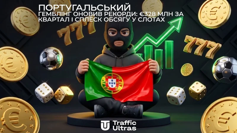 Португальський гемблінг оновив рекорди: €328 млн за квартал та сплеск обсягу в слотах