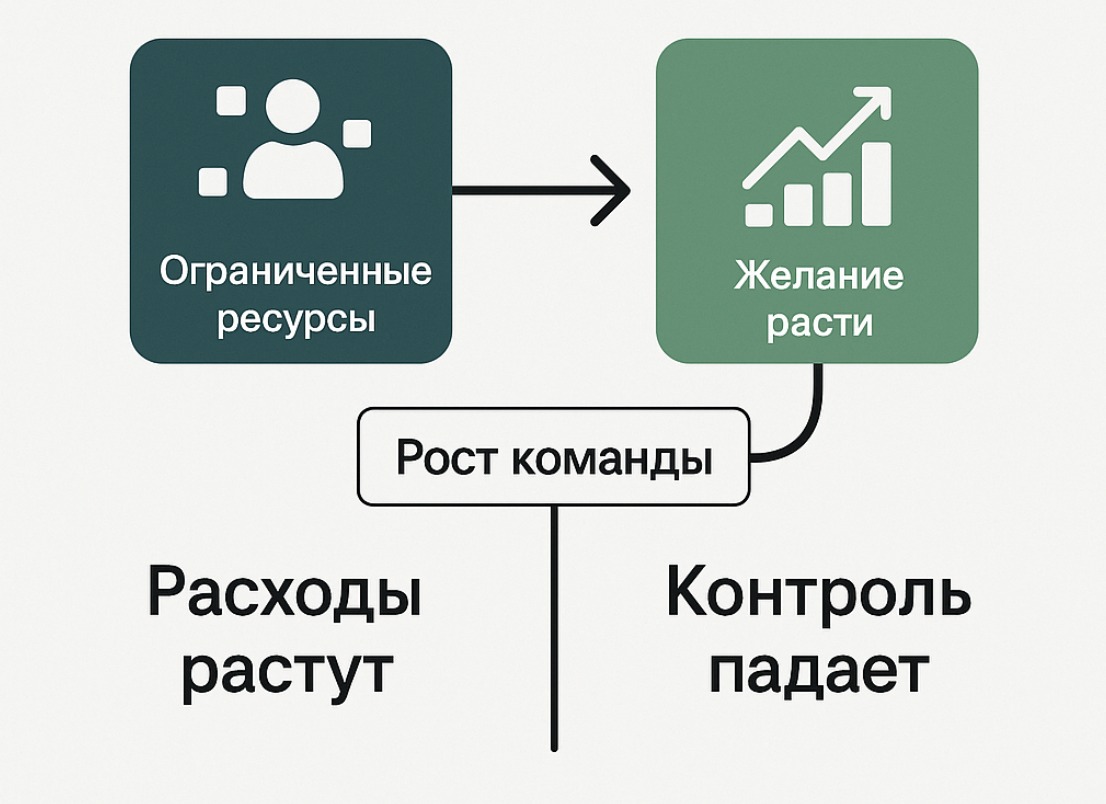 Доход не растет пропорционально количеству людей
