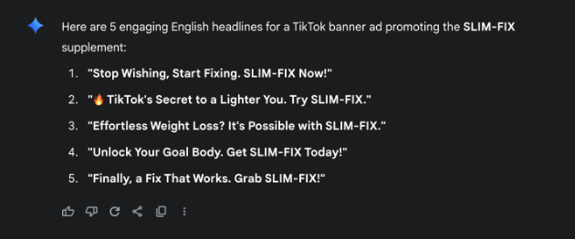 Gemini — универсальный инструмент, который пишет тексты для лендингов и прелендов, переводит контент под разные ГЕО, генерирует вариации заголовков и создает детальные описания товаров.