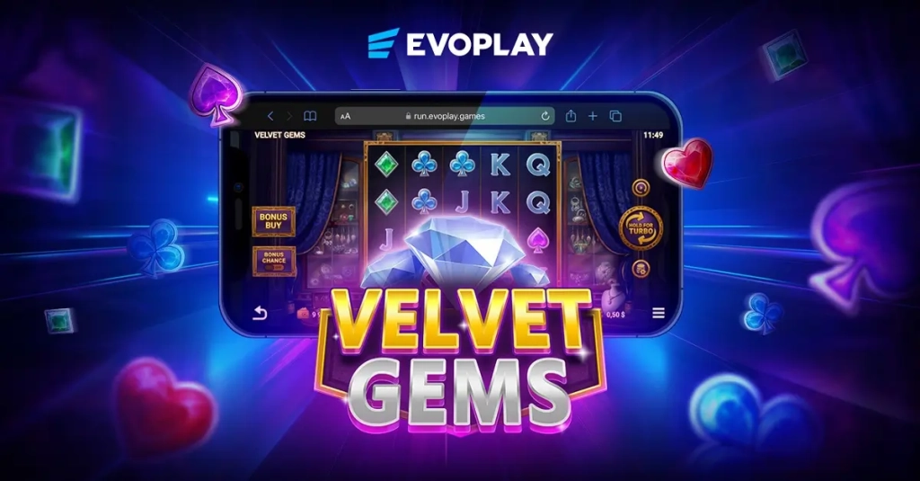 Velvet Gems від Evoplay — розкішний слот із фріспінами, рубінами та бонусними функціями