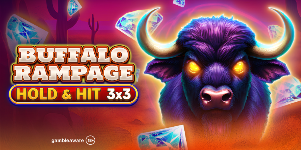 Spinomenal представляет Buffalo Rampage – Hold & Hit 3×3 — слот с бонусами и джекпотами.