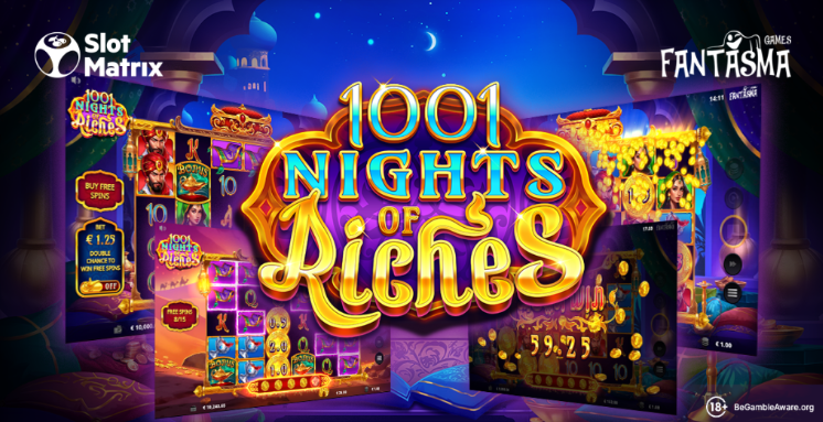 Слот 1001 Ніч Багатств від SlotMatrix — східна магія та скарби