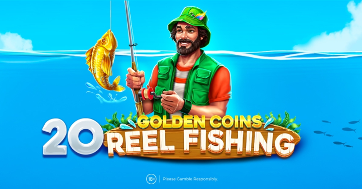 20 Golden Coins: Reel Fishing — новый слот от Amusnet с бонусами Golden Fish, Mystery Nudge и атмосферой летней рыбалки