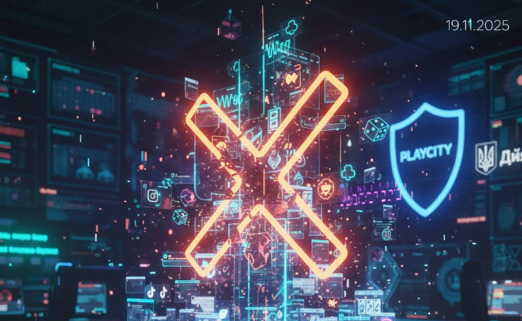 PlayCity блокирует TikTok-аккаунты и сайты нелегальных казино в Украине