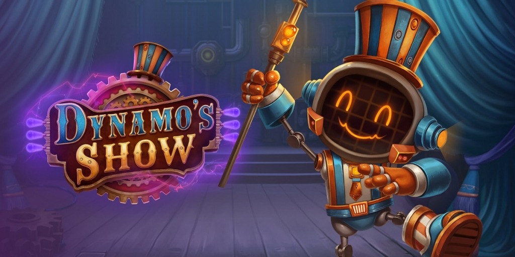 Цирковой слот Dynamo's Show от Just Slots с механическим ведущим и функцией Hold & Collect