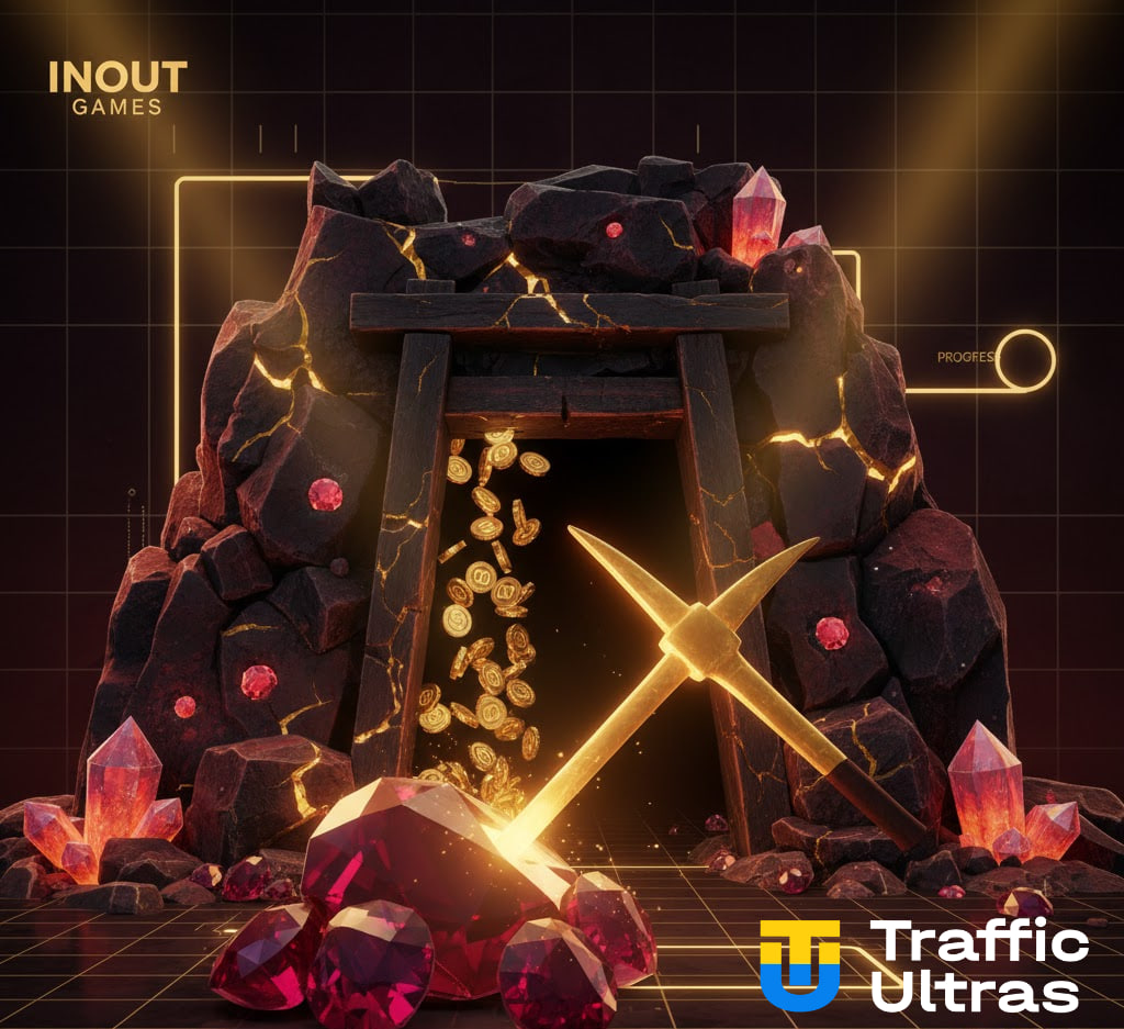 Игровой процесс Mine Slot от InOut Games с уникальной механикой копки шахты